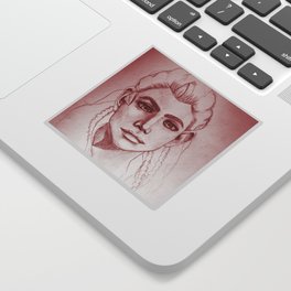 Aloy Red Sticker | Scifi, Aloy, Girl, Character, Dawn, Protagonist, Games, Future, Zero, Female 