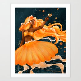 Golden Jellymaid Art Print