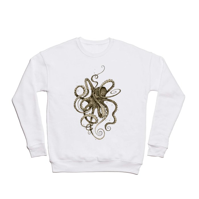 Octopsychedelia Sepia Crewneck Sweatshirt