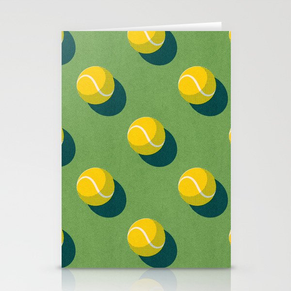 BALLS Tennis - grass court - pattern Stationery Cards