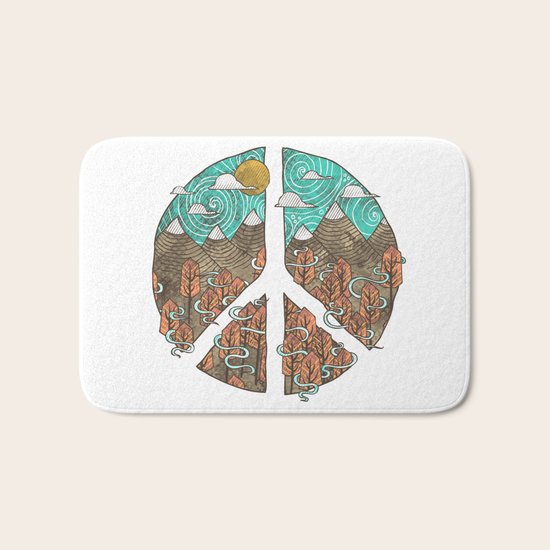 Peaceful Landscape Bath Mat