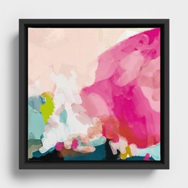 pink sky Framed Canvas