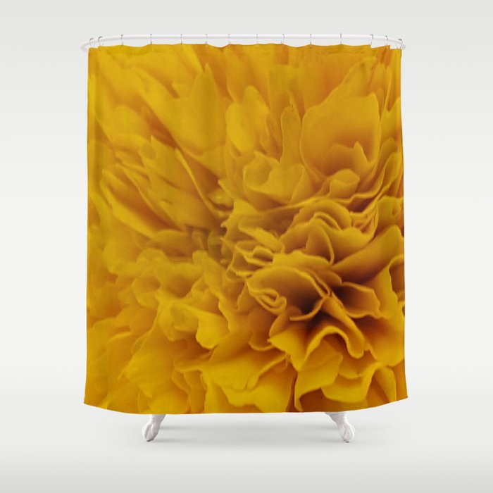 Yellow Marigold Shower Curtain By Cayennegypsy Society6