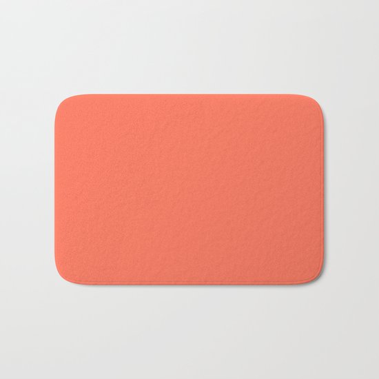 Simply Deep Coral Bath Mat