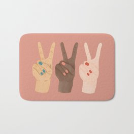 Peace Sign Bath Mats For Any Bathroom Decor Style Society6 Peace Sign Bath Mats For Any Bathroom