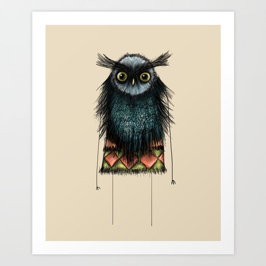 Owl Art Print