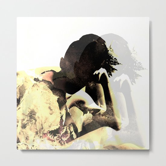 shadow girl Metal Print