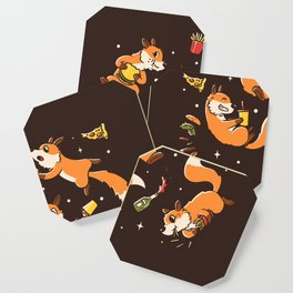 Fast Food Foxes by Tobe Fonseca Coaster