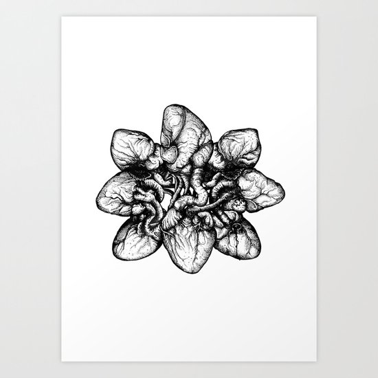 Bound: Hearts Art Print