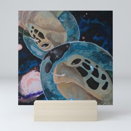 Space Turtles Mini Art Print