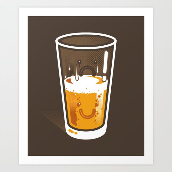 Pessimistic Optimist - alt version Art Print