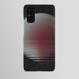 Glitch cyberpunk red Moon Android Case