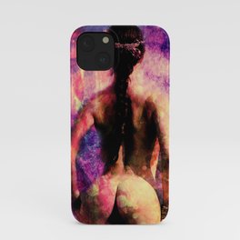 hippie girl iPhone Case