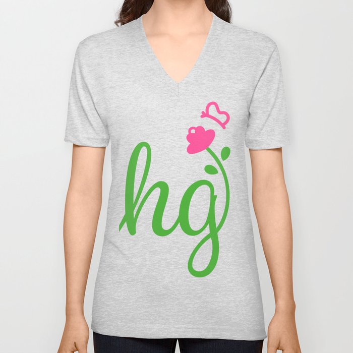 HG Sisterhood Logo V Neck T Shirt