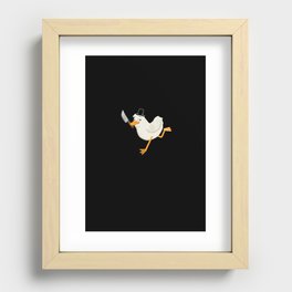 top hat duck  Recessed Framed Print