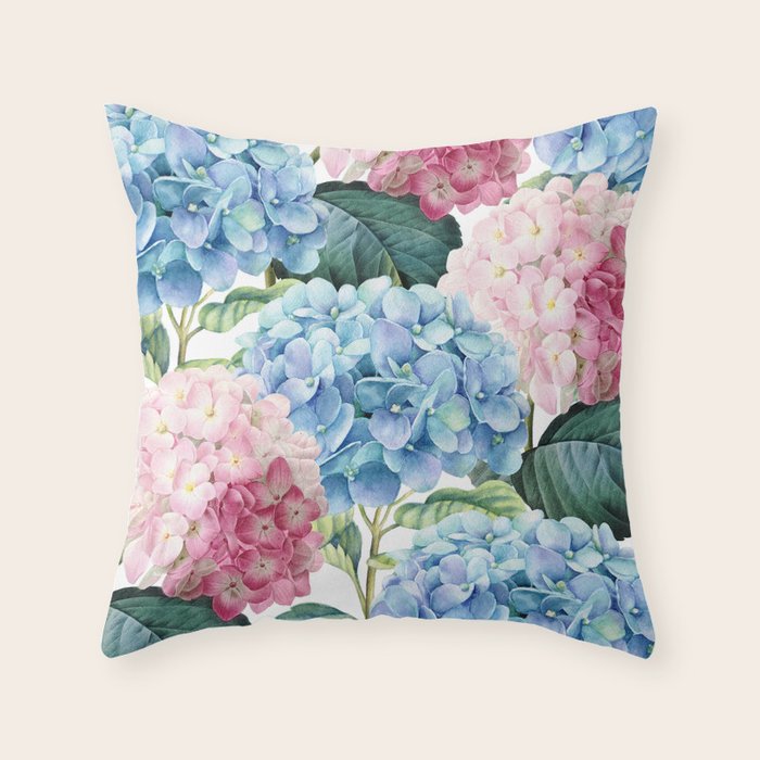 hydrangea pillow
