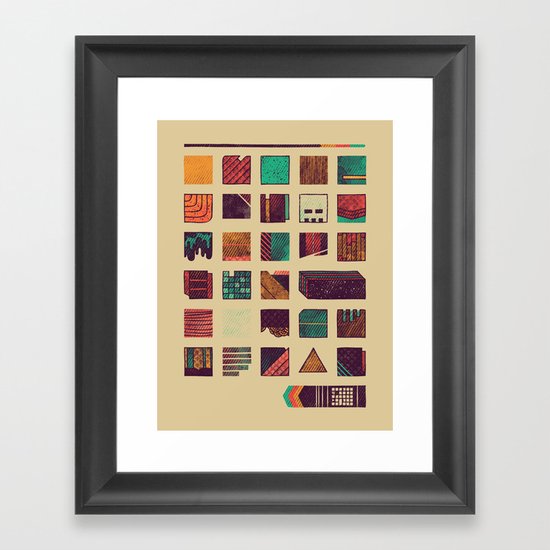 Swatches Framed Art Print