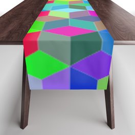 Colorful Diamonds 3 Table Runner