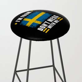 Sweden Im from Sweden dont mess with me Bar Stool
