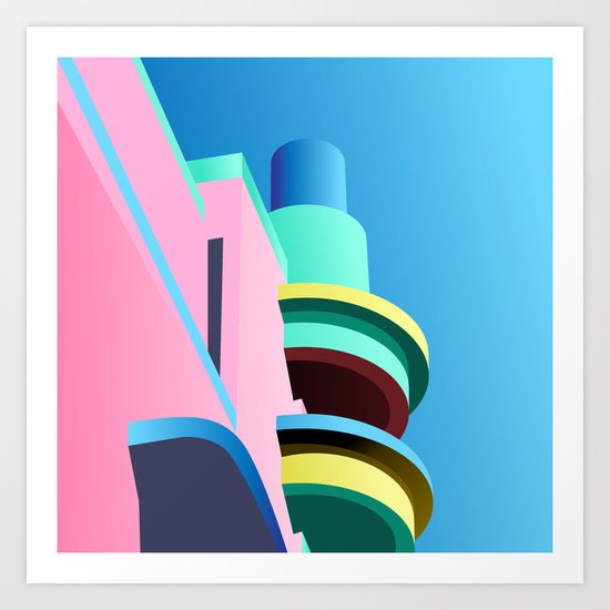 Pastel Paradise #001 Art Print
