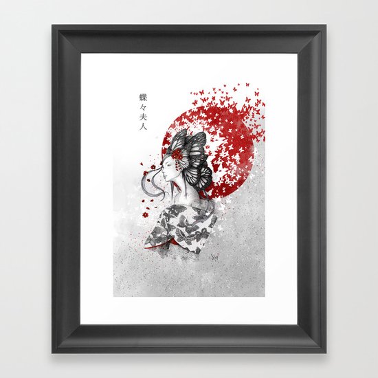 Madame Butterfly Framed Art Print