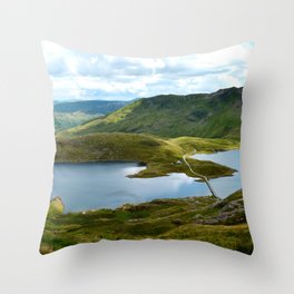 Great Britain Photography - Beautiful National Park In Wales Throw Pillow
