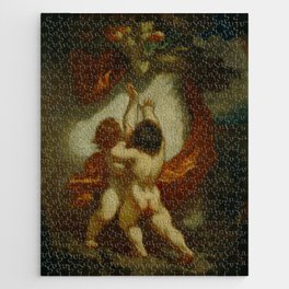 Honoré Daumier "Two Putti Striving for Fruits" Jigsaw Puzzle