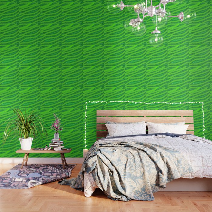 Light Green Glitter Zebra  Magic Collection Wallpaper