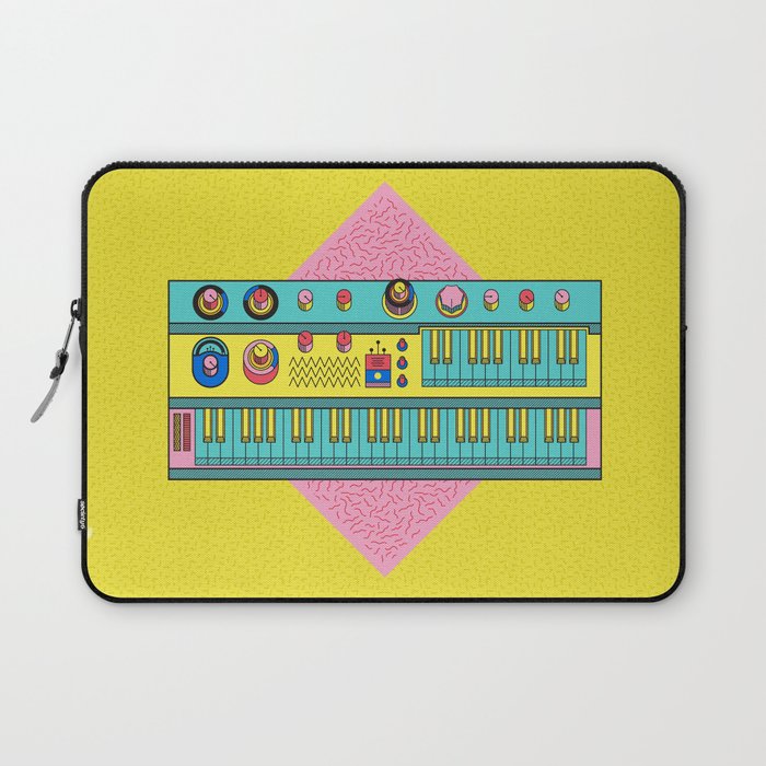 Psychedelic synth Laptop Sleeve