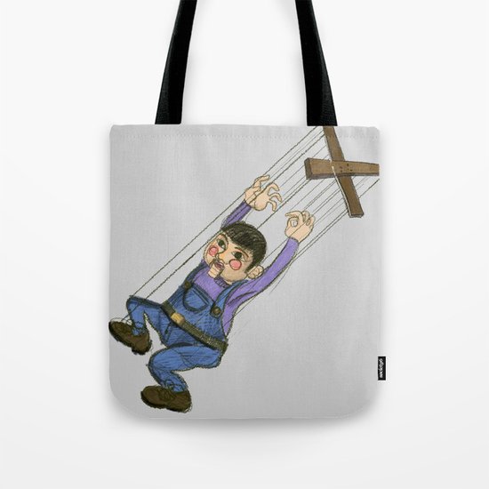 DOLL PUPPET II RED CHEEKS Tote Bag