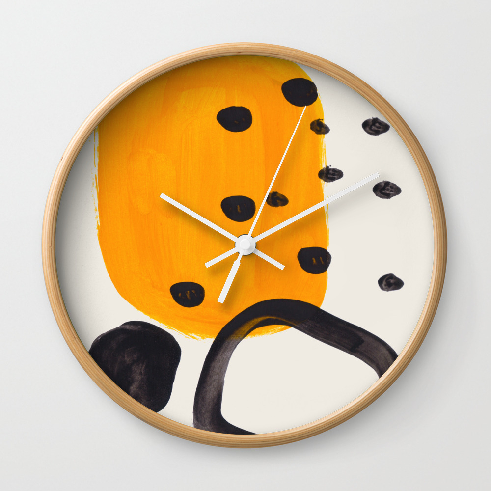 Unique Abstract Unique Mid Century Modern Yellow Mustard Black