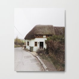 Thatched Cottage in the English Countryside Metal Print