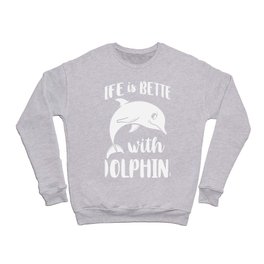 Dolphin Trainer Animal Lover Funny Cute Crewneck Sweatshirt