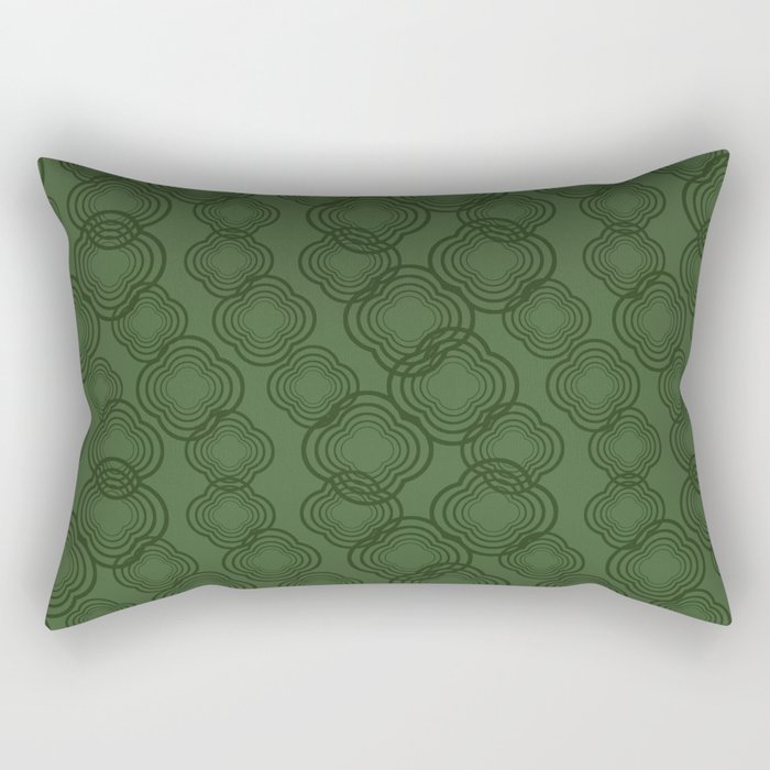 My Heart is Green V Rectangular Pillow