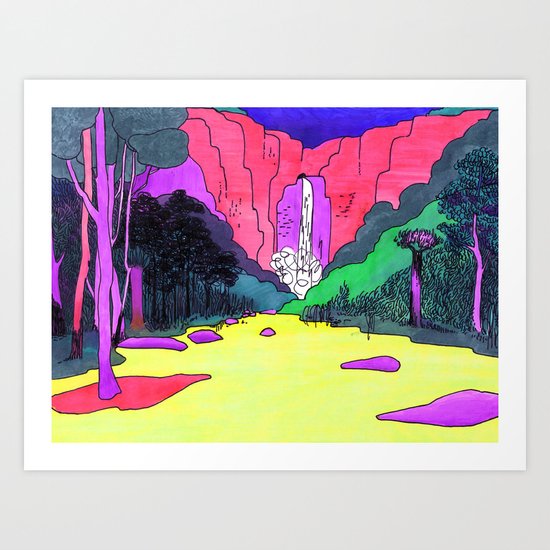 Waterfall #2 Art Print