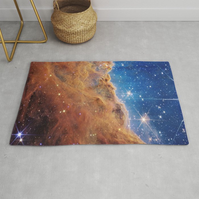 Carina Nebula Celestial Mountains NGC 3324- NASA STScl James Webb Space Telescope Rug