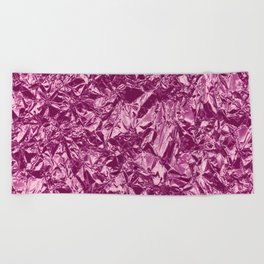 Pink Foil Modern Collection Beach Towel