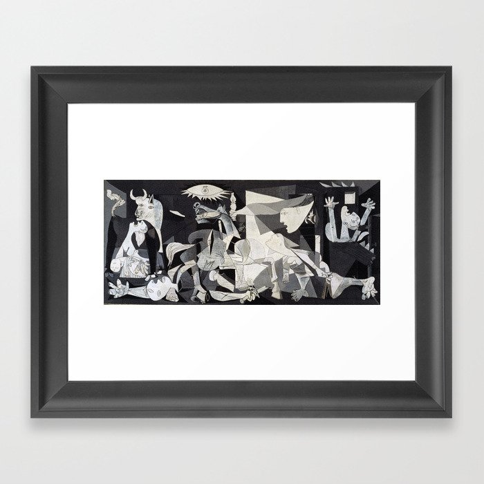 Pablo Picasso Guernica 1937 Artwork Shirt, Art Reproduction for Prints Posters Tshirts Men Women Framed Art Print