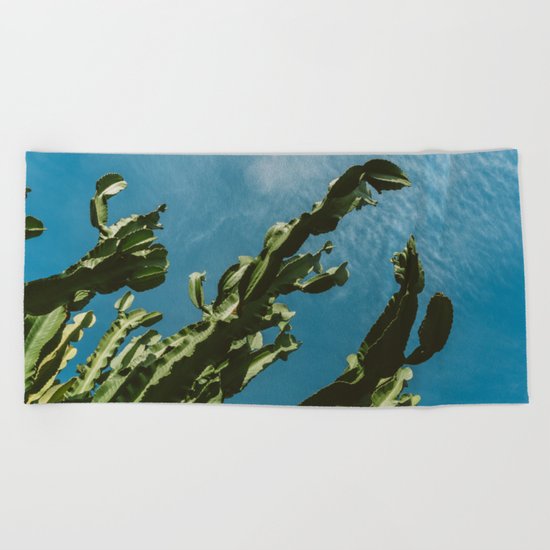 Cactus Sky III Beach Towel