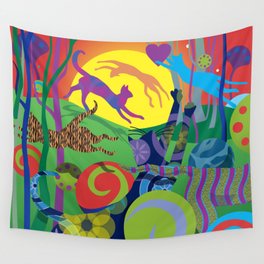 Daytime Romp Wall Tapestry
