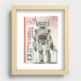 Ronin Drone sticker Recessed Framed Print