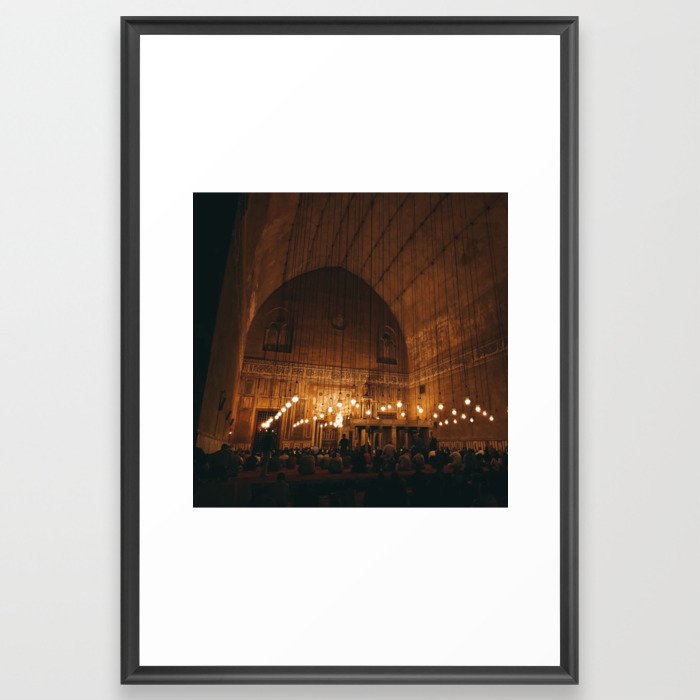 Ancient old mosque Framed Art Print