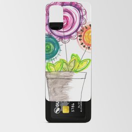 Sunny Flowers Illustration Android Card Case