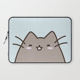 Kawaii cat says 'show me your kitties' Laptop Sleeve