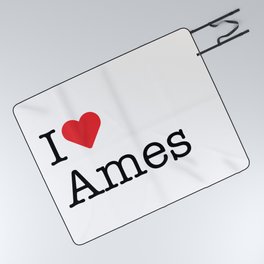 I Heart Ames, IA Picnic Blanket
