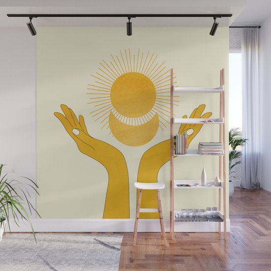 Holding the Light Wall Mural by Nadja Society6