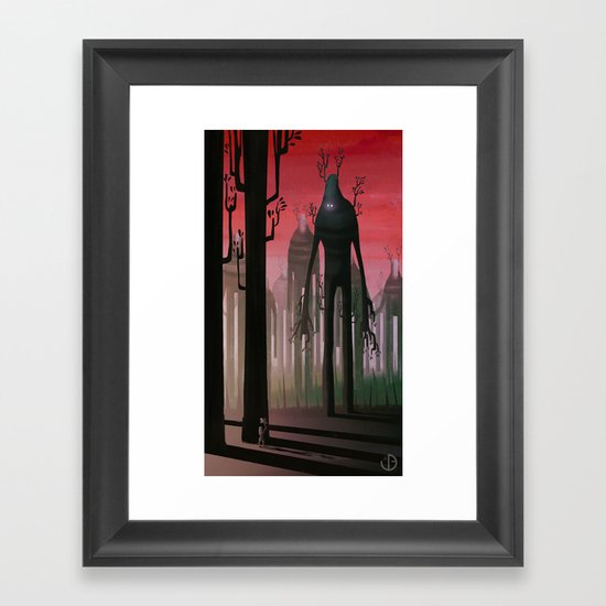 The walking forest Framed Art Print