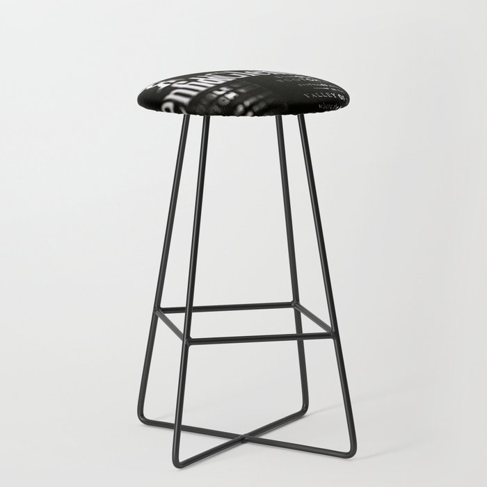What's your poison - B&W Bar Stool