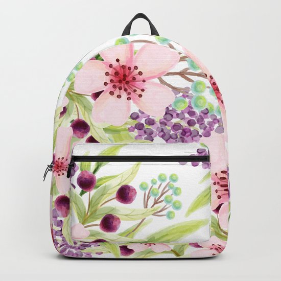 FLOWERS WATERCOLOR 7 Backpack