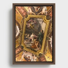 The Ceiling of the Vatican _ Michelangelo Framed Canvas